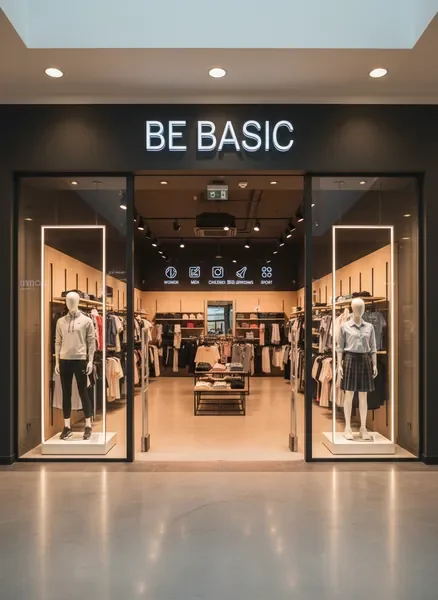 חנות BE BASIC בקניון באר יעקב — ביגוד לנשים, גברים וילדים